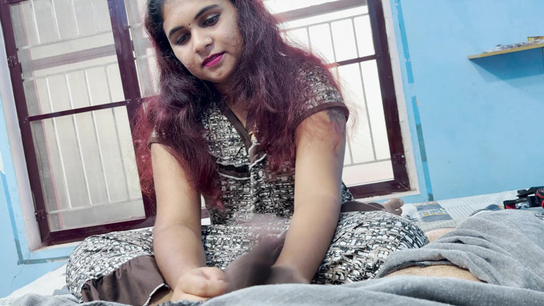 Vaishnavysharunraj: Mallu Girl Doing Hand Job and Penis Massage to Husband's...
