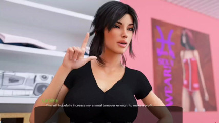 Johannes Gaming: Milfy City # 5 - masturbar-se com meu pau - Celia mostrando seus peitos