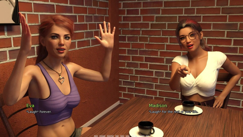 3D Cartoon Porn: My Dorm 253: Daphne-scarlett Nude Pool Swim &amp; Debbie-mark Talk