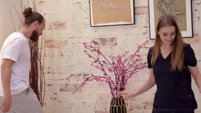 Nuru Massage: Nuru Massage - Sexy Teen Laney Grey Gets Her Mouth Filled...