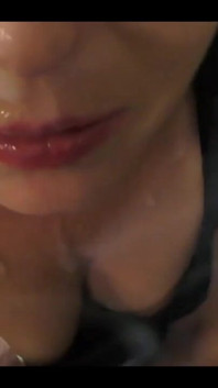 Smoking and Blowjob and Play with His Balls and Cumshot on My Face