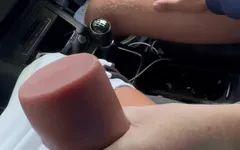 Totalmente nua no uber carro, motorista adorou