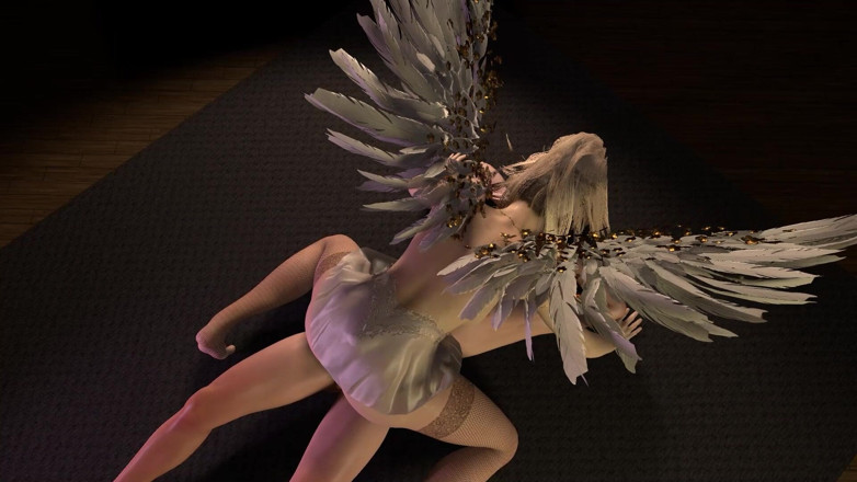 Wraith ward: Sesso anale con una ragazza angelo geek