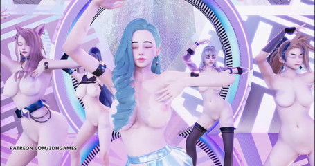 3D-Hentai Games: [MMD] Aespa - Černá Mamba KDA Ahri Akali Seraphine Kaisa sexy nahý...