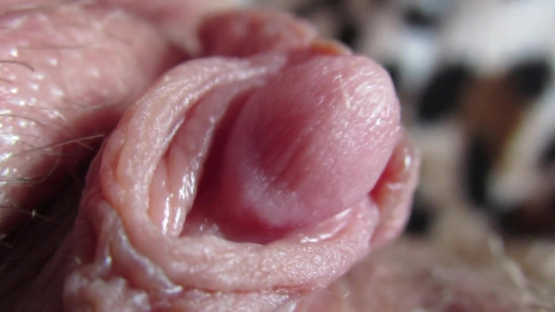 Cuteblonde666: Extreme close up on my hard clit head