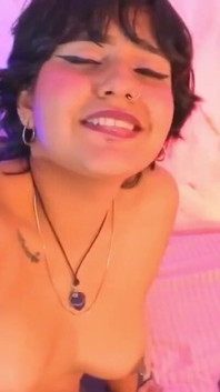 Young Brunette Masturbates Her Clitis