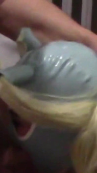 Blonde MILF with Pigtails Takes Cock and Cums in Her Mouth