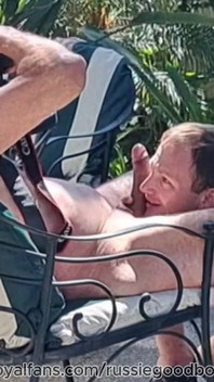 Stepdaddy Jay Taylor Gets Backyard Blowjob