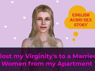 English audio sex story: 英语音频性爱故事 - 我在我的公寓里被一个已婚女人失去了童贞