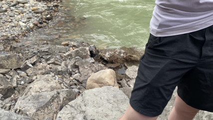 RiceQueenTopBoy: Swallowing My Cock Next to the River