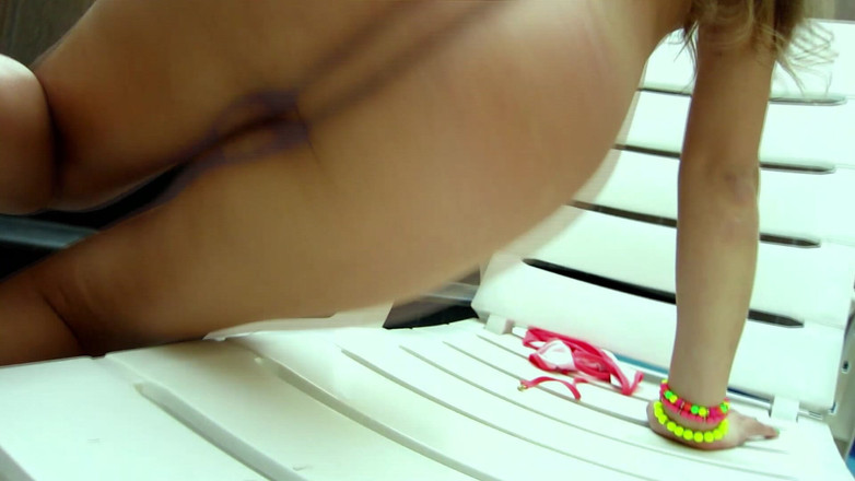 Asian shemales: Seductive Brunette with Big Cock Strokes to Ecstasy