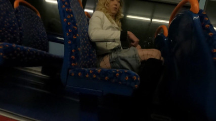 The Midnight Minx: Crossdresser cums on bus