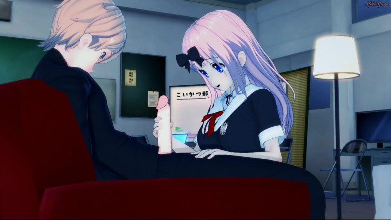 Hentai Smash: Chika Fujiwara viene scopata a pecorina da Miyuki Shirogane fino...