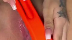 Masturbating with My New Toy Until I Have a Squirt