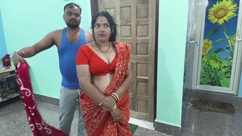 Sona bhabhi: Hermosa india bengalí en sari wali bhabhi cara follada, semen...