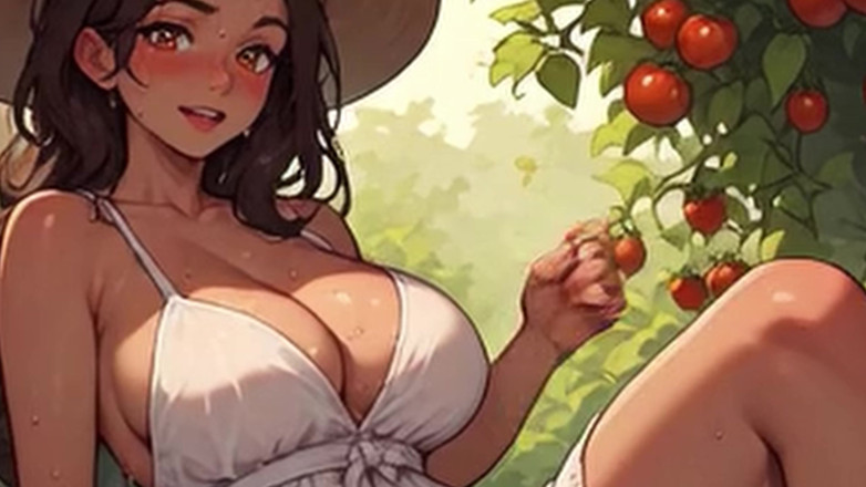 Aiwaifuloops: Waifu Garden Lady en primer plano - bragas a un lado,...