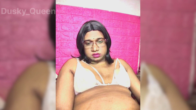 akhilzq: Indian Shemale Akhila Put Tube and Masturbate Her Pee Hole