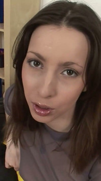 Sloppy Pussy to Mouth Dildo Sucking Dripping Juices