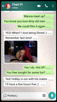 Cheri Pi Whatapp Sexting an Old Man