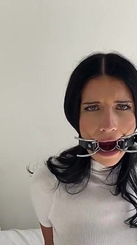Tatti Got Ring-gagged, Spider-gagged, and Handcuffed! 720p)(discounted)