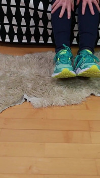 Green Running Shoes & Real Nylons - Shoeplay & Sock Tease