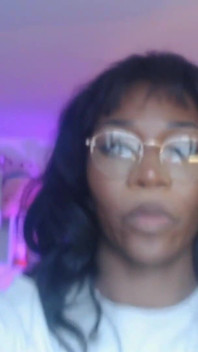 Big Girldick Bulge Teasing with Messy Self-facial Finish! Black Trans Girl Vanniall Masturbating Full Webcam Show