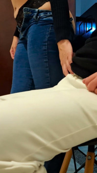 Making Out and Masturbation in Panties at the Office.