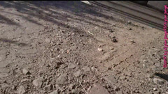 Carmen_Nylonjunge: White Sneaker Socks in the Puddle