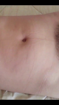 Watching on the Hairy Pussy of My Latina Wife, Beautiful While Resting on Her Bed