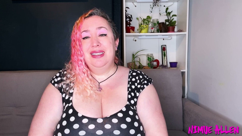 Nimue Allen: Wank Through Your Pink Lace Panties for Me