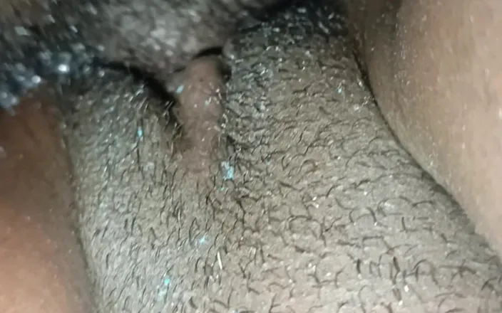 Valpee: Big Boobs and Sweet Ebony Black Hairy Pussy Stepsister Share...