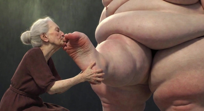 YOUR BEST FANTASY: Nenek berusia 90 tahun menghisap jari kaki gemuk - permainan kaki yang...