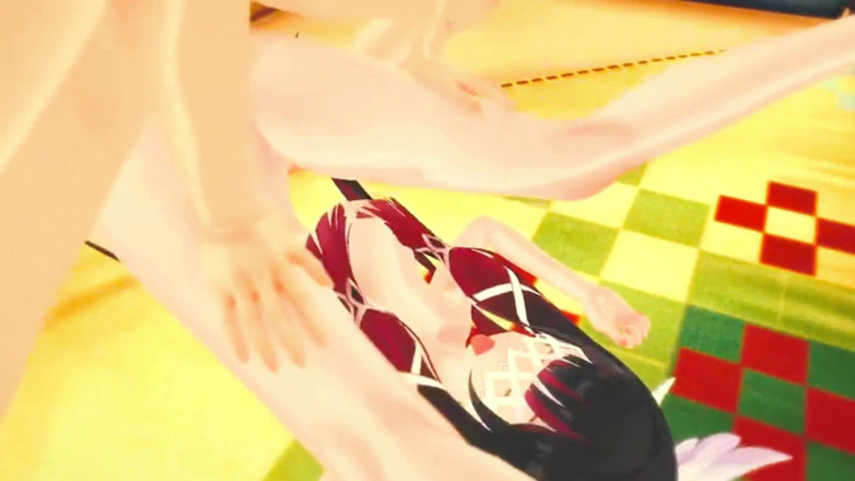 NSFWOtaku: Genshin Impact - columbina escena de sexo hardcore con Aether - animación...