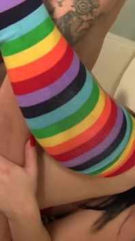 Real squirters 7: S4.  Hot brunette squirting and deepthroating