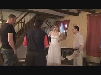 European Classics: Fucking bride hard in a gang bang