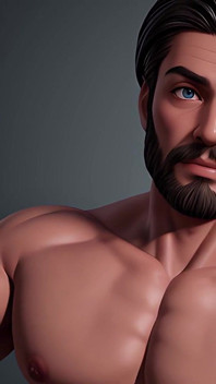 だらしないハンク:だらしない3D CGIの男性のスライドショー