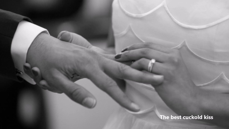 Cuckoby: Bride cuckold kiss