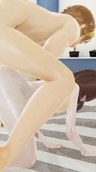 Yaoi - ein sexy Femboy wird von dem freund seines stiefvaters gefickt