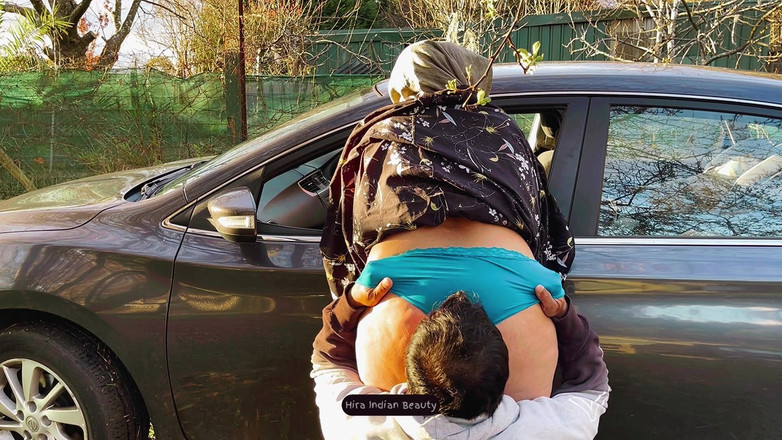 Hot 365 Entertainments: Hijab MILF Outdoor Car Romance - Ass Kissing, Face Sitting and...