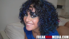 Curly Ricans Pussy Gets Pulverized