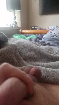 Wanking Big Cock with Tight Ballring