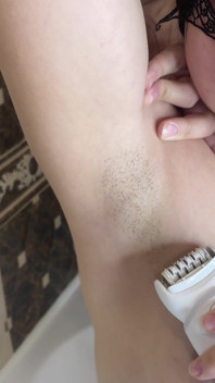 Depilación de axilas peludas con una depiladora! Depilación!