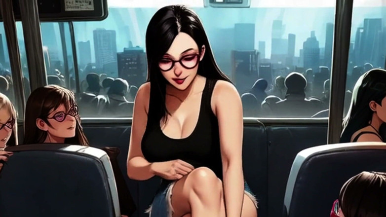 Spicy Toons: Lin Gives a Footjob on the Train