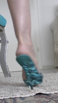 Sexy nohy, Aqua Blue Vysoké podpatky, Mrdka pod mými chodidly Lady Victoria Valente