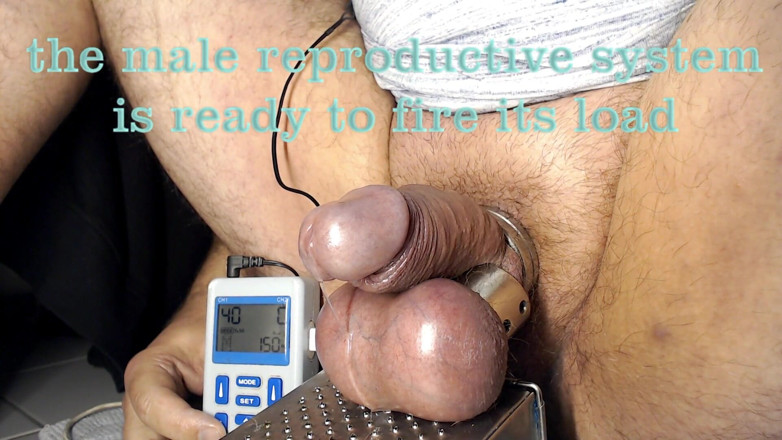 Gaylectrician: Pancutan mani e-stim dengan telur regangan 21_01_14