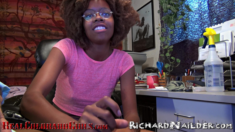 Richard Nailder Hardcore: Beautiful Black Girl Sucks My Big White Cock and I...
