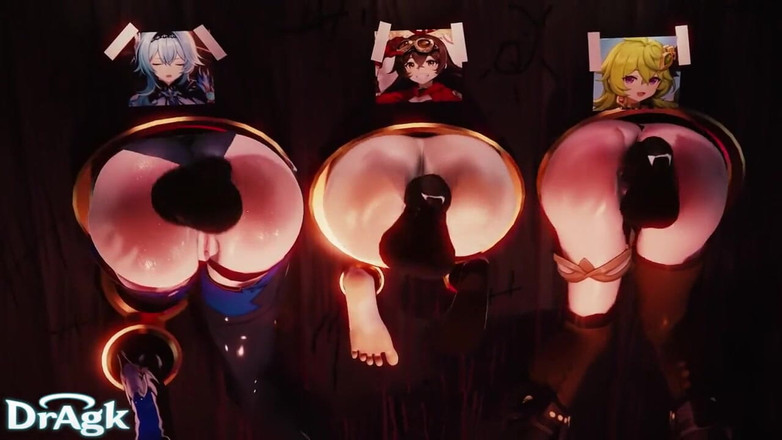 DrAgk: Hilichurl 겐신 애니메이션 모음집 Eula Hutao Raiden 쇼군 Yae Me Hentai