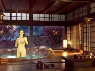 Theory of Sex: Покарання в ванній кімнаті. Голе читання. Японська ванна. Julia V Earth.