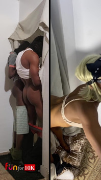 2 broer kwam langs voor een kijkgat-neukpartij