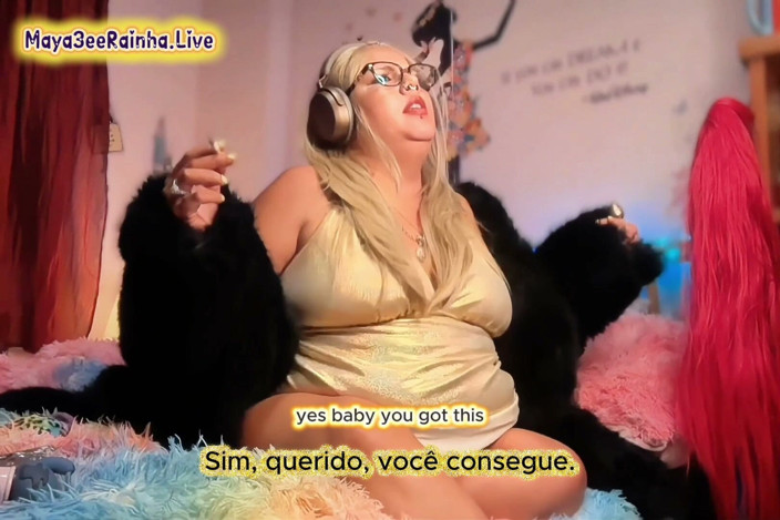 Goddess Maya3ee Rainha: Instrucțiuni de masturbare fierbinți cu zeița matură sexy braziliană mare și...